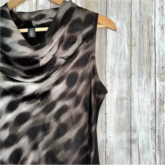 Kenneth Cole Drop Neck Sleeveless Blouse - Picture 3 of 5